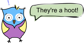 Cartoon Owl - They're a Hoot