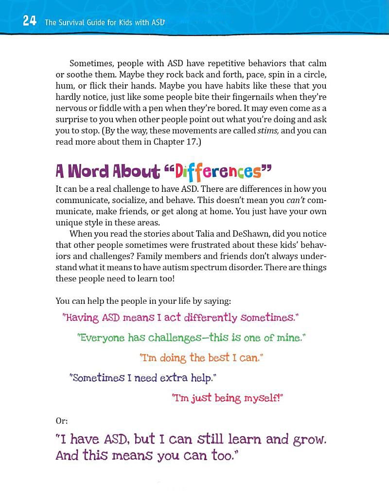 Survival Guide for Kids with Autism and Their Parents 18