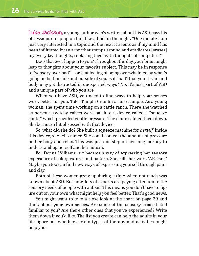 Survival Guide for Kids with Autism and Their Parents 21